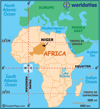 niger carte afrique